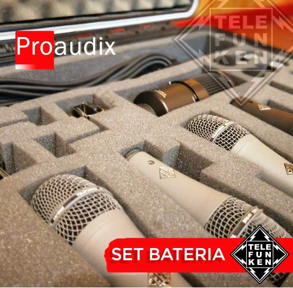 set de micrófonos batería Telefunken